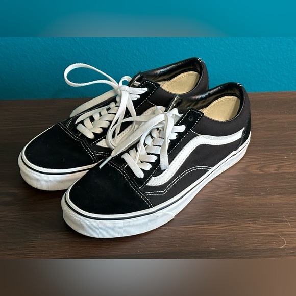Vans Old Skool Classic Shoe Black Suede Canvas W/8.5 M/7 - Picture 8 of 8